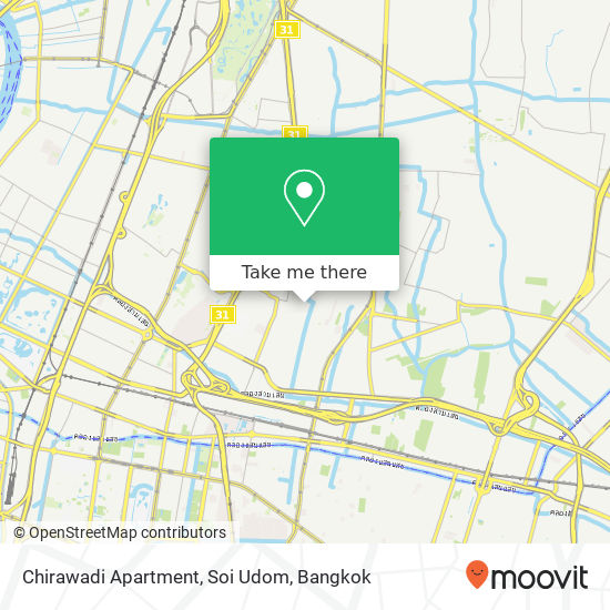 Chirawadi Apartment, Soi Udom map