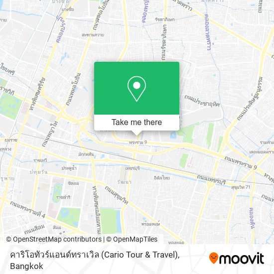 คาริโอทัวร์แอนด์ทราเวิล (Cario Tour & Travel) map