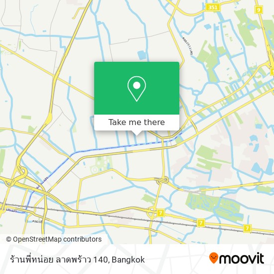 ร้านพี่หน่อย ลาดพร้าว 140 map