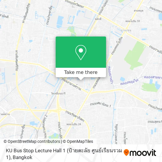 KU Bus Stop Lecture Hall  1 (ป้ายตะลัย ศูนย์เรียนรวม 1) map