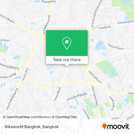 Bikeworld Bangkok map