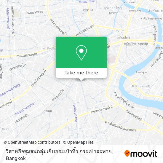 วิสาหกิจชุมชนกลุ่มเย็บกระเป๋าหิ้ว กระเป๋าสะพาย map
