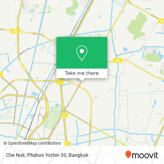 Che Nok, Phahon Yothin 30 map