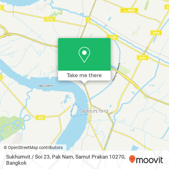 Sukhumvit / Soi 23, Pak Nam, Samut Prakan 10270 map