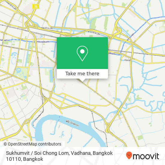 Sukhumvit / Soi Chong Lom, Vadhana, Bangkok 10110 map
