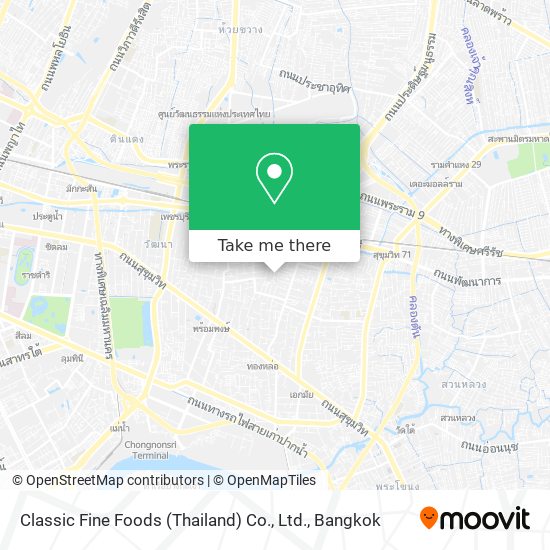 Classic Fine Foods (Thailand) Co., Ltd. map