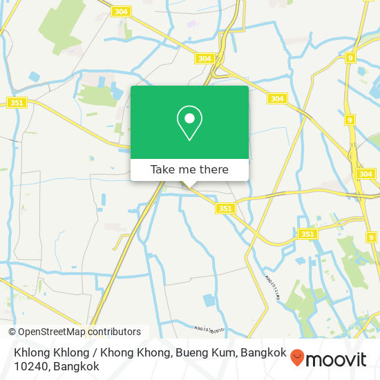 Khlong Khlong / Khong Khong, Bueng Kum, Bangkok 10240 map