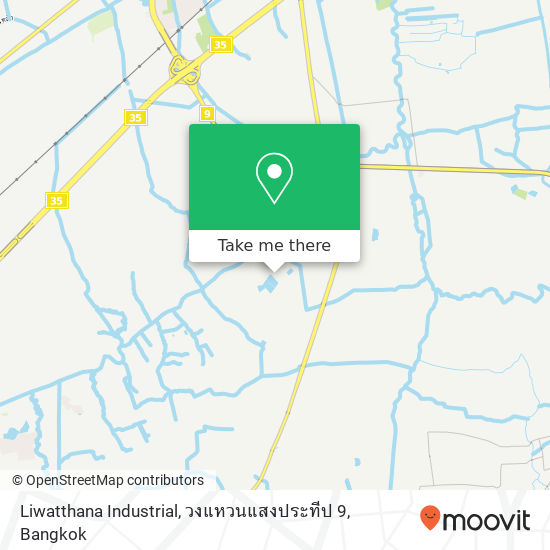 Liwatthana Industrial, วงแหวนแสงประทีป 9 map