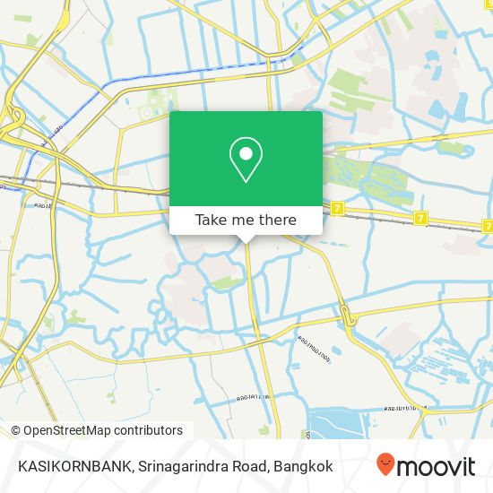 KASIKORNBANK, Srinagarindra Road map