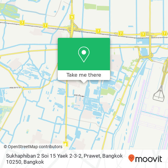 Sukhaphiban 2 Soi 15 Yaek 2-3-2, Prawet, Bangkok 10250 map