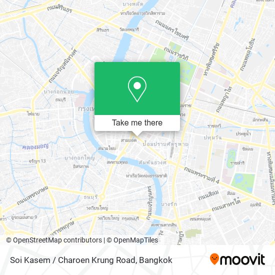 Soi Kasem / Charoen Krung Road map