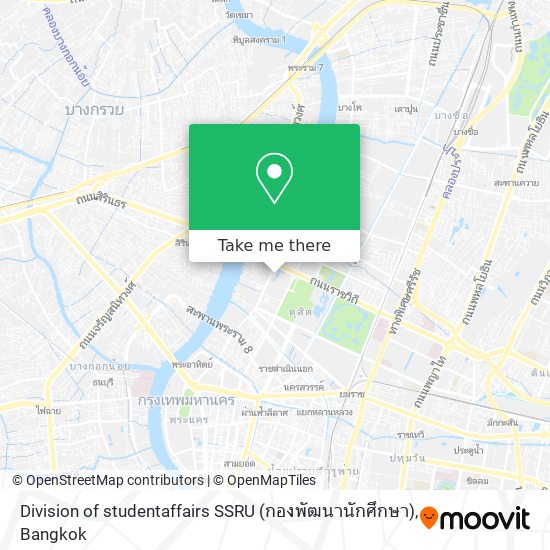 Division of studentaffairs SSRU (กองพัฒนานักศึกษา) map