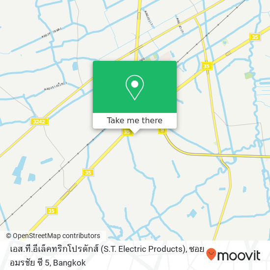 เอส.ที.อีเล็คทริกโปรดักส์ (S.T. Electric Products), ซอย อมรชัย ซี 5 map