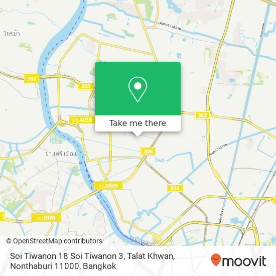 Soi Tiwanon 18 Soi Tiwanon 3, Talat Khwan, Nonthaburi 11000 map