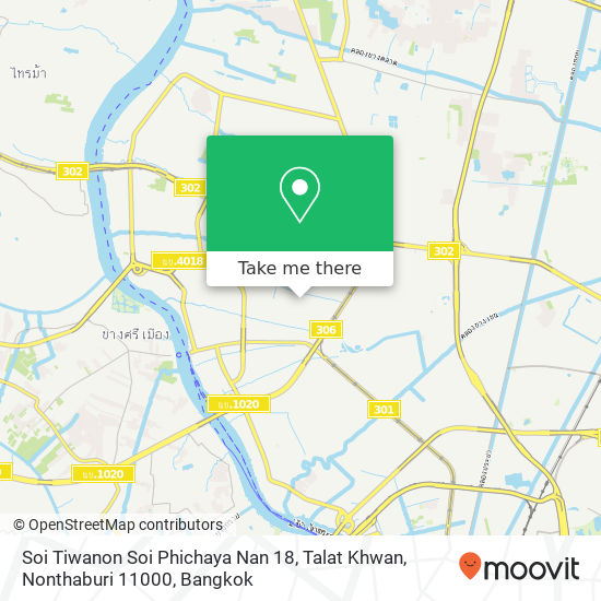 Soi Tiwanon Soi Phichaya Nan 18, Talat Khwan, Nonthaburi 11000 map