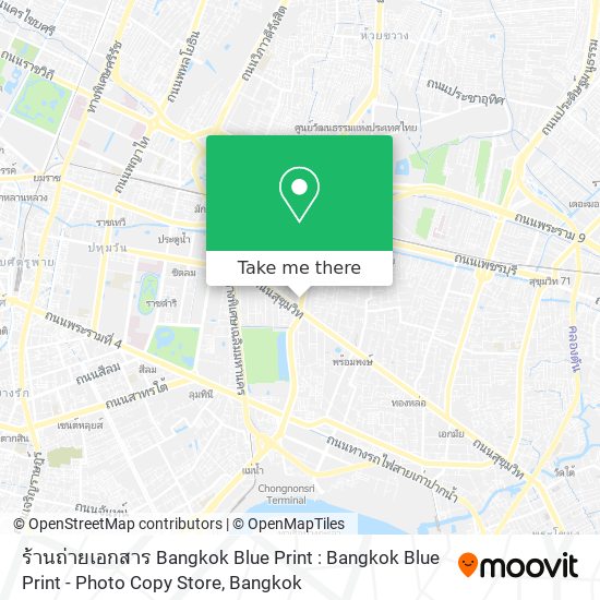 ร้านถ่ายเอกสาร Bangkok Blue Print : Bangkok Blue Print - Photo Copy Store map