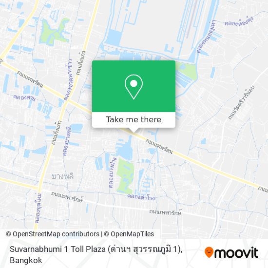 Suvarnabhumi 1 Toll Plaza (ด่านฯ สุวรรณภูมิ 1) map