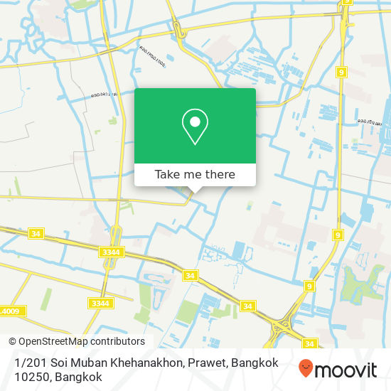 1 / 201 Soi Muban Khehanakhon, Prawet, Bangkok 10250 map