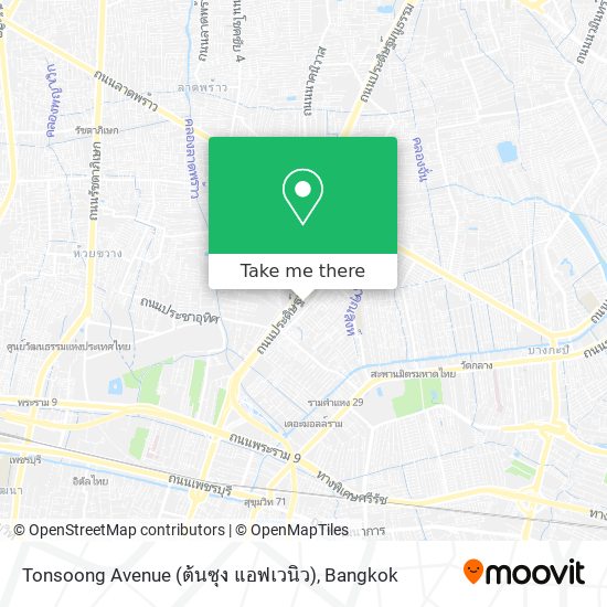 Tonsoong Avenue (ต้นซุง แอฟเวนิว) map