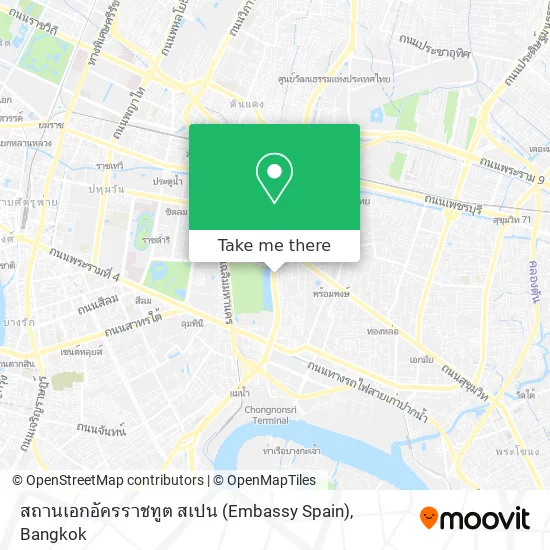 สถานเอกอัครราชทูต สเปน (Embassy Spain) map