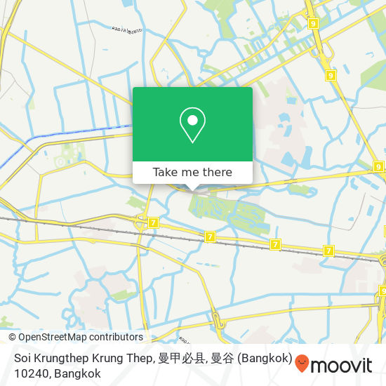 Soi Krungthep Krung Thep, 曼甲必县, 曼谷 (Bangkok) 10240 map