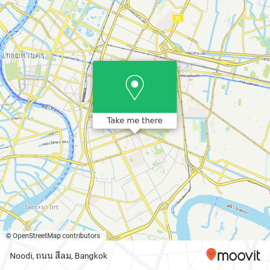 Noodi, ถนน สีลม map