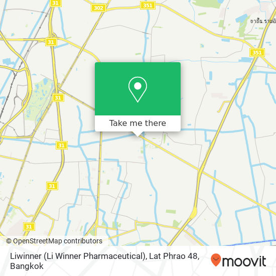 Liwinner (Li Winner Pharmaceutical), Lat Phrao 48 map