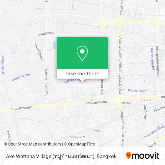 Ake Wattana Village (หมู่บ้านเอกวัฒนา) map