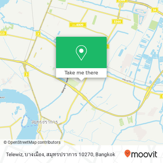 Telewiz, บางเมือง, สมุทรปราการ 10270 map