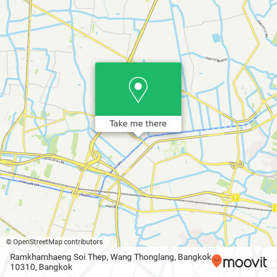 Ramkhamhaeng Soi Thep, Wang Thonglang, Bangkok 10310 map