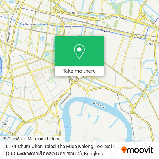61 / 4 Chum Chon Talad Tha Ruea Khlong Toei Soi 4 (ชุมชนตลาดท่าเรือคลองเตย ซอย 4) map