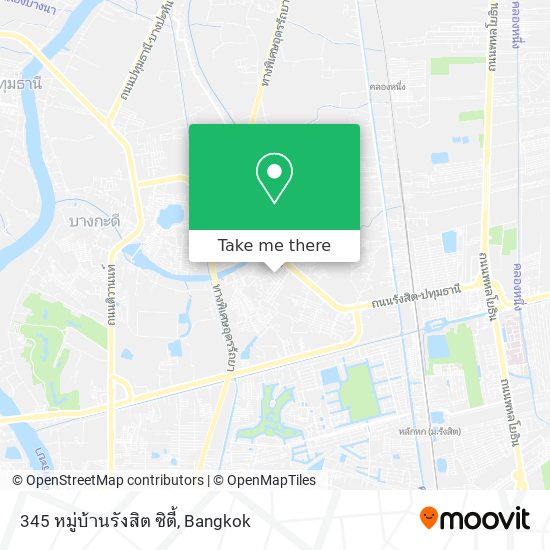 345 หมู่บ้านรังสิต ซิตี้ map