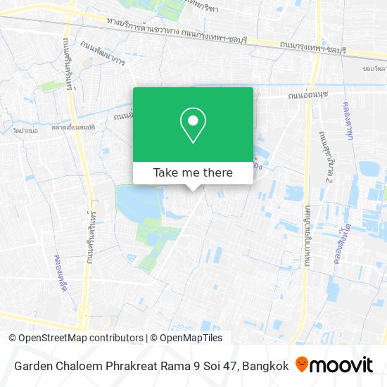 Garden Chaloem Phrakreat Rama 9 Soi 47 map