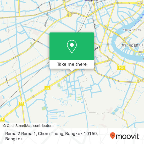 Rama 2 Rama 1, Chom Thong, Bangkok 10150 map