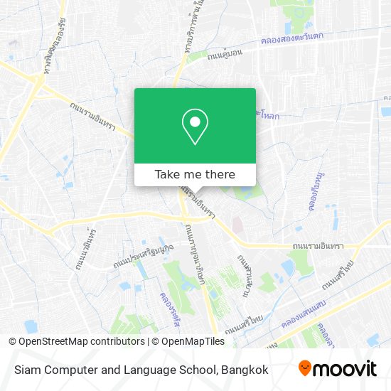 Siam Computer and Language School map