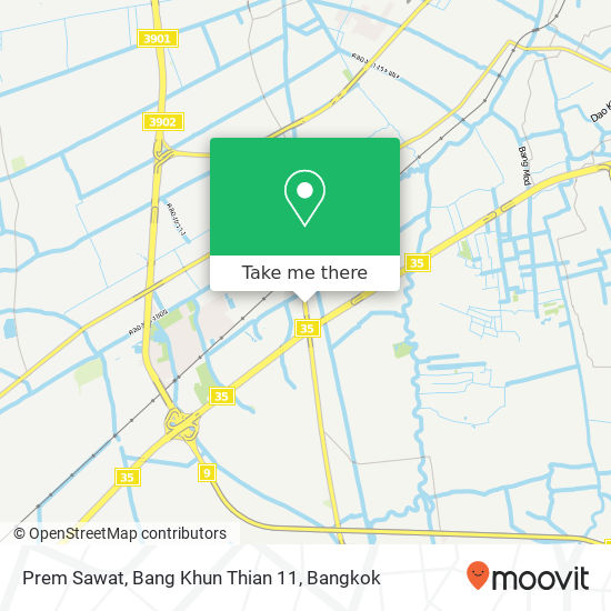 Prem Sawat, Bang Khun Thian 11 map