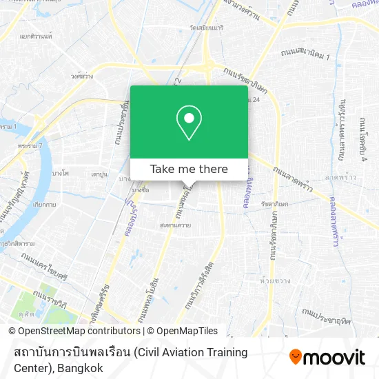 สถาบันการบินพลเรือน (Civil Aviation Training Center) map