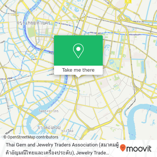 Thai Gem and Jewelry Traders Association (สมาคมผู้ค้าอัญมณีไทยและเครื่องประดับ), Jewelry Trade Center map