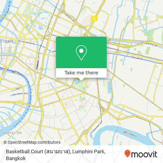 Basketball Court (สนามบาส), Lumphini Park map