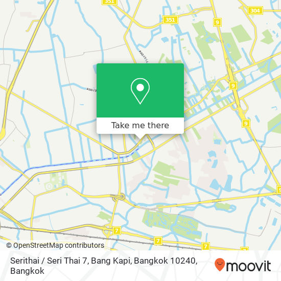 Serithai / Seri Thai 7, Bang Kapi, Bangkok 10240 map