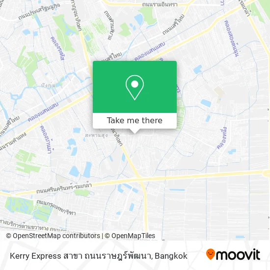 Kerry Express สาขา ถนนราษฎร์พัฒนา map