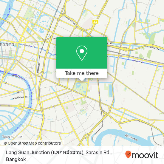 Lang Suan Junction (แยกหลังสวน), Sarasin Rd. map