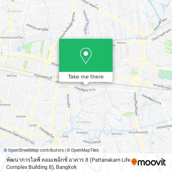 พัฒนาการไลฟ์ คอมเพล็กซ์ อาคาร 8 (Pattanakarn Life Complex Building 8) map