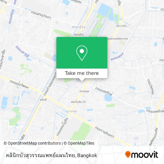 คลินิกบัวสุวรรณแพทย์แผนไทย map