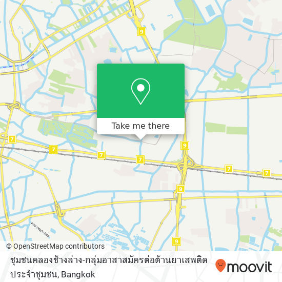 ชุมชนคลองช้างล่าง-กลุ่มอาสาสมัครต่อต้านยาเสพติดประจำชุมชน map