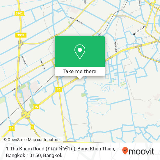 1 Tha Kham Road (ถนน ท่าข้าม), Bang Khun Thian, Bangkok 10150 map