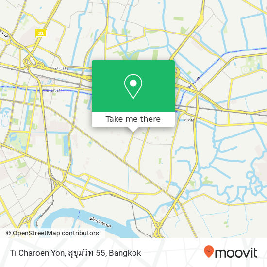 Ti Charoen Yon, สุขุมวิท 55 map