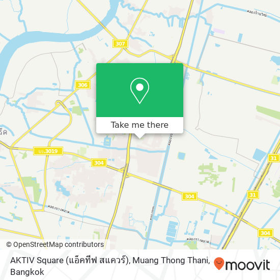 AKTIV Square (แอ็คทีฟ สแควร์), Muang Thong Thani map