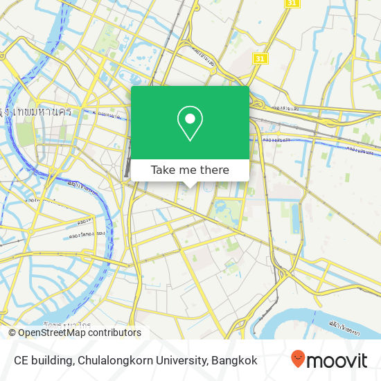CE building, Chulalongkorn University map