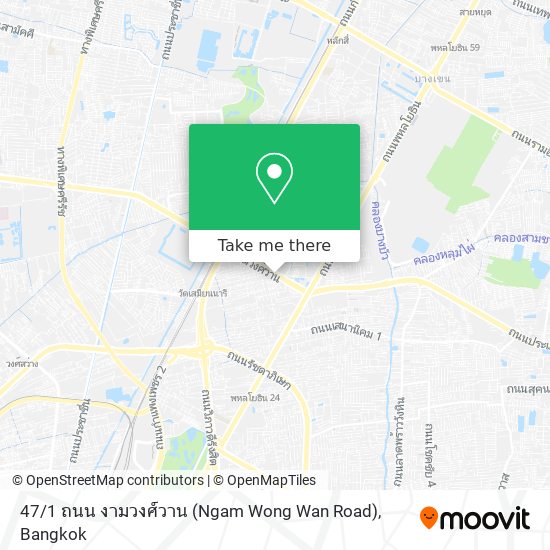 47 / 1 ถนน งามวงศ์วาน (Ngam Wong Wan Road) map